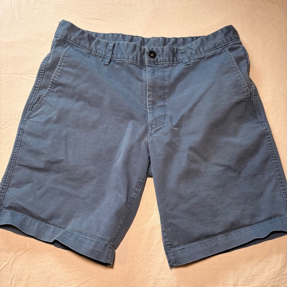 The North Face Mens Blue Grey‎ Cotton Sorona Chino Shorts Size 34 Regular